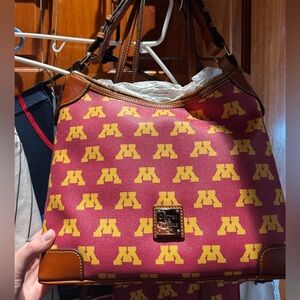Dooney & Bourke Minnesota Golden Gophers Hobo Bag Nwt